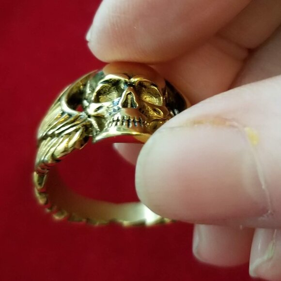 Angel skull ring, NWOT - Picture 7 of 11